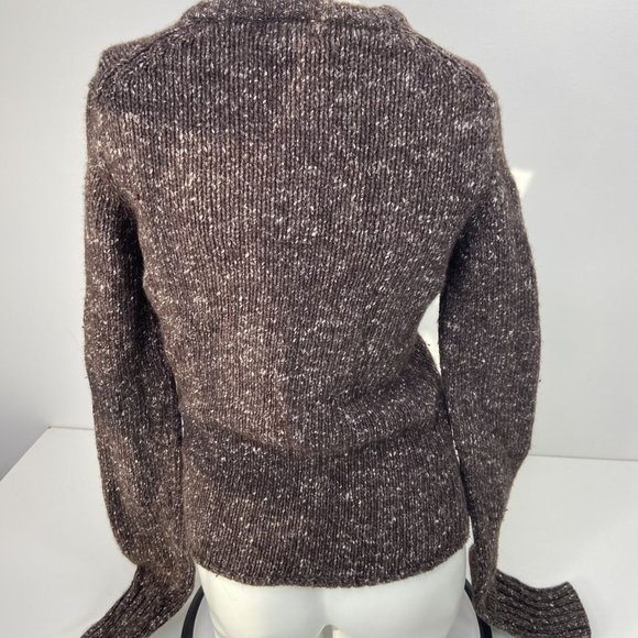 Vintage J Crew Women’s Sweater Brown Marled Size S Wool Blend. - Picture 3 of 5
